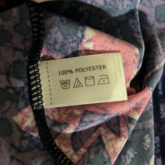 NWT Coolibar UPF 50+ Pink Purple Floral Halter Neck Sun Dress size medium - Picture 10 of 11